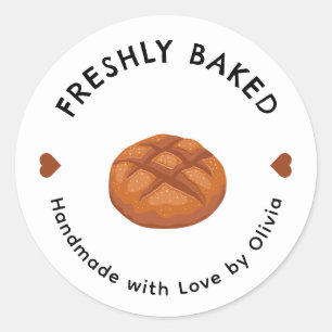 Autocollant pour l'entreprise de boulangerie Beige