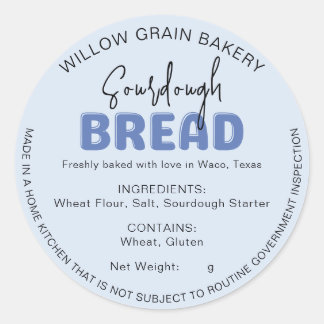 Autocollant pour pain au levain Sourdough de la lo