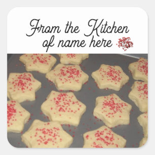 Autocollant pour paquet de biscuits en sucre en fo