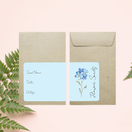 Autocollant pour pochette de graines | Étiquette d