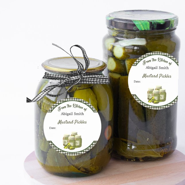 Autocollant pour pot de conserve Pickles et Relish (Créateur téléchargé)