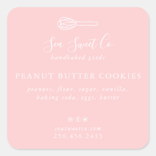 Autocollant pour produits de boulangerie