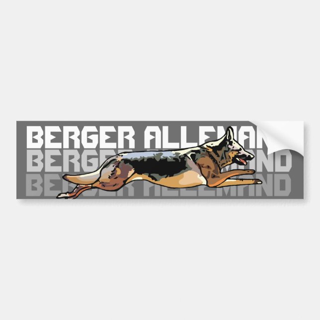 autocollant pour voiture berger allemand (Devant)