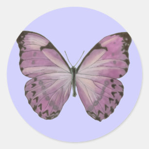 Autocollant pourpre de papillon