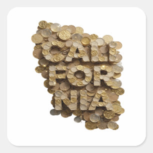 Autocollant Premium Gold CALIFORNIA Art