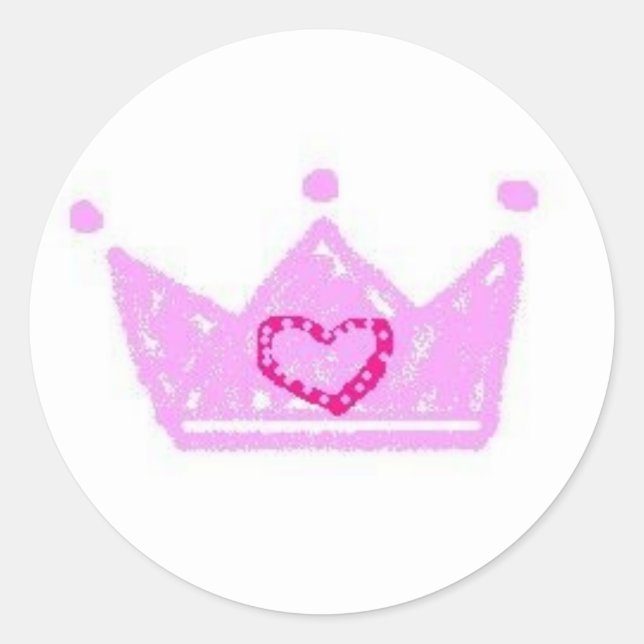 autocollant princesse couronne (Devant)