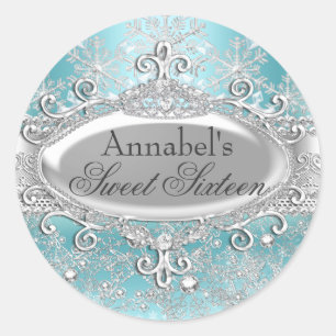 Autocollant Princesse sarcelle Hiver Merveilleux S
