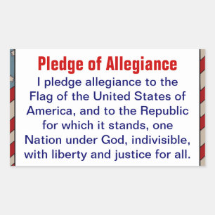 Autocollant Promdge of Allegiance