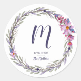 Autocollant Purim 3"