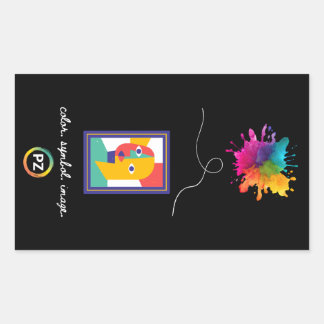 Autocollant PZ Couleur, Symbole, Image (Rectangle)