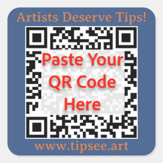 Autocollant QR personnalisé pour membres TipSee, f