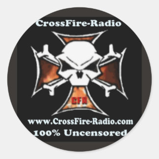autocollant radio à feux croisés