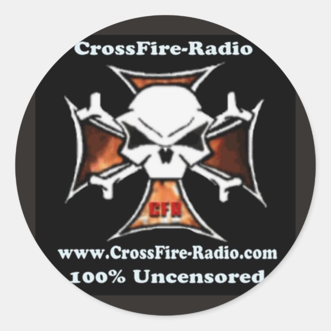 autocollant radio à feux croisés (Devant)