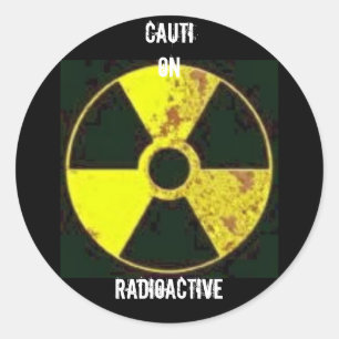 Autocollant radioactif
