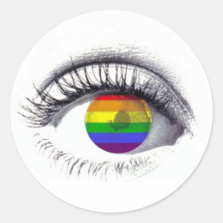 Autocollant Rainbow Eye