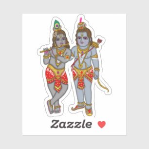 Autocollant Ram & Krishna