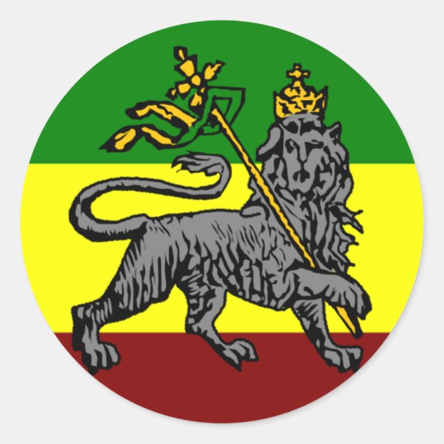 Autocollant Rasta Lion (Devant)
