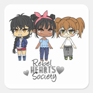 Autocollant Rebel Hearts Society 1