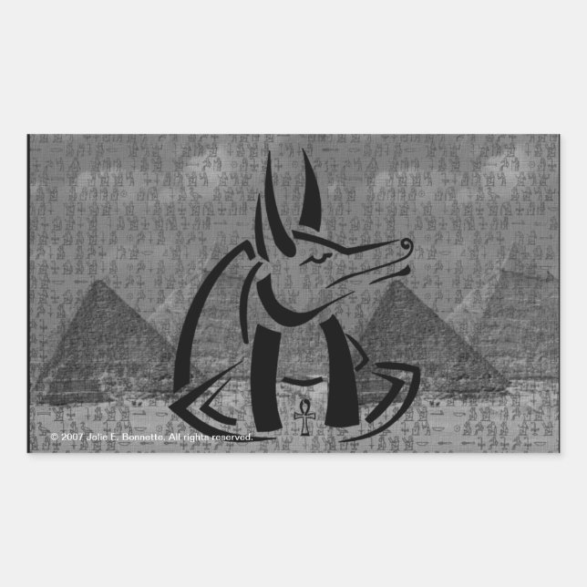 Autocollant Rectangle Anubis (Devant)