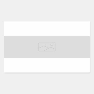 Autocollant rectangulaire avec votre image