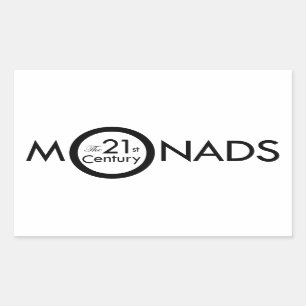 Autocollant rectangulaire de Monads