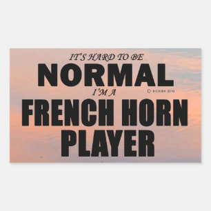 Autocollant rectangulaire du Joueur de la Corne