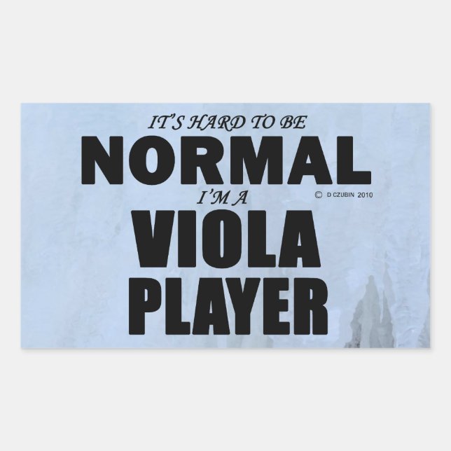 Autocollant rectangulaire du lecteur de alto norma (Devant)