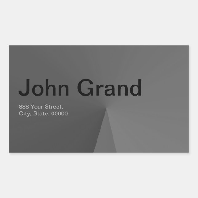 Autocollant rectangulaire Étiquette de adresse mod (Devant)