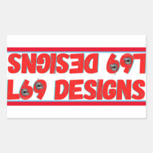 autocollant rectangulaire transparent "LOGO L69 de