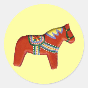 Autocollant Red Dala Horse
