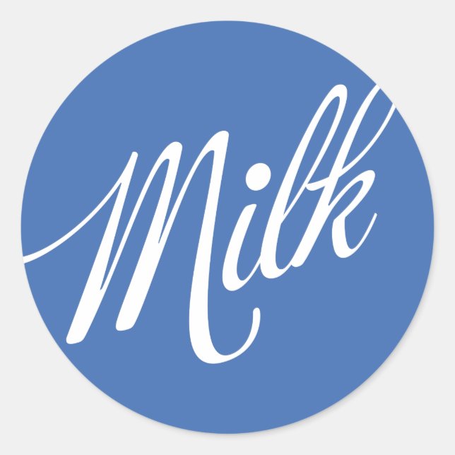 Autocollant régulier au lait (Devant)