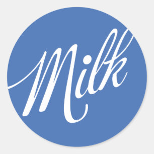 Autocollant régulier au lait