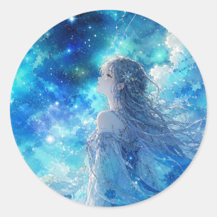Autocollant Rêve Bleu Céleste