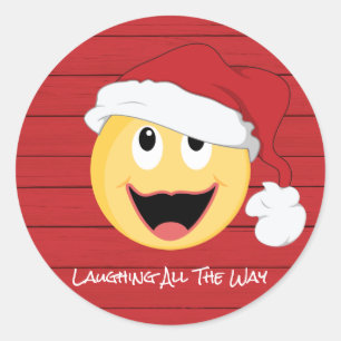 Autocollant riant de Père Noël Imoge