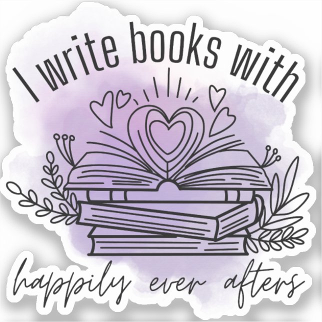 Autocollant Romance Author (Recto)