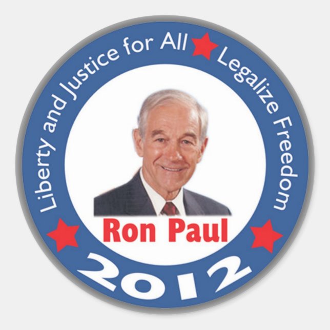 Autocollant Ron Paul 2012 (Devant)