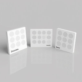 Autocollant rond à motif blanc de luxe