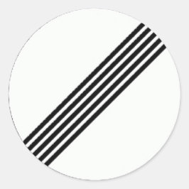 Autocollant rond avec panneau de fin de restrictio