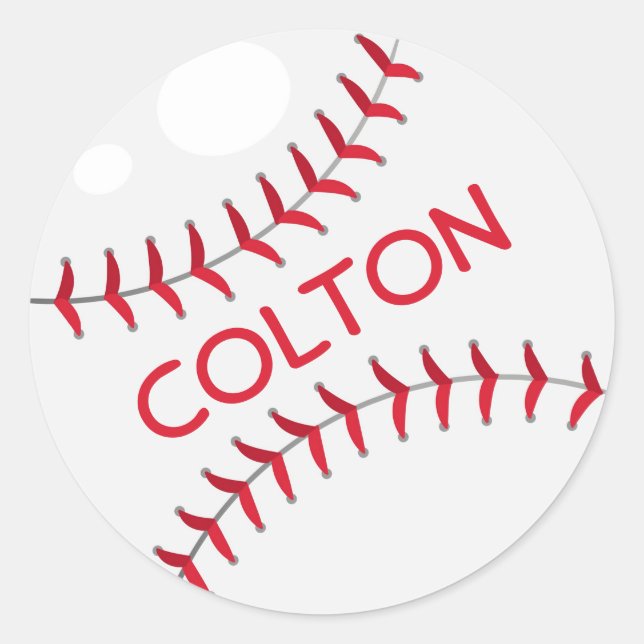 Autocollant rond Baseball Classic (Devant)