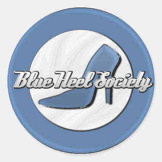 Autocollant rond Blue Heel Society