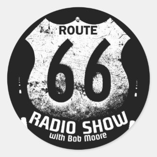 Autocollant rond Bounce Route 66