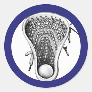 Autocollant rond classique de l'équipe de crosse B