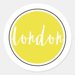 Autocollant rond classique, mat