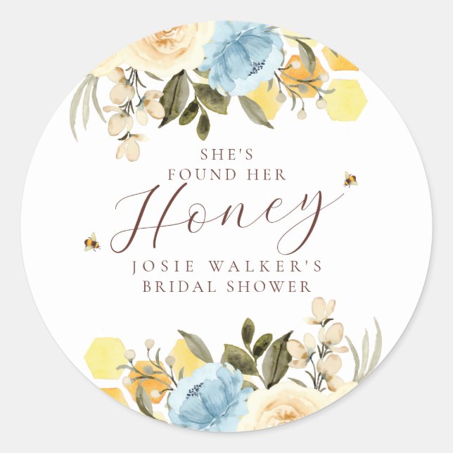 Autocollant Rond Classique pour Baby Shower Thème  (Devant)