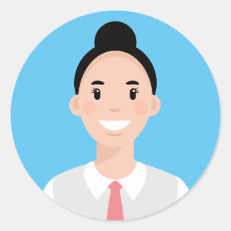 Autocollant rond classique professionnel Avatar