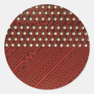 Autocollant rond de carte