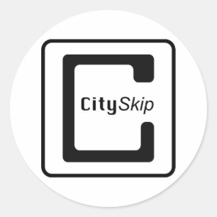Autocollant rond de CitySkip