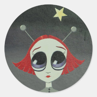 autocollant rond de fusion spatiale