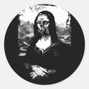 Autocollant rond de gémissement de Lisa