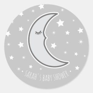 Autocollant rond de joint de lune de faveur